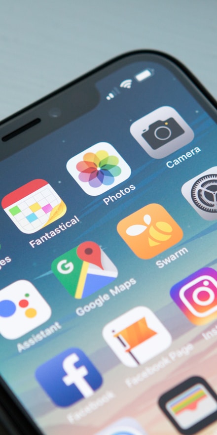 Mobile app interface